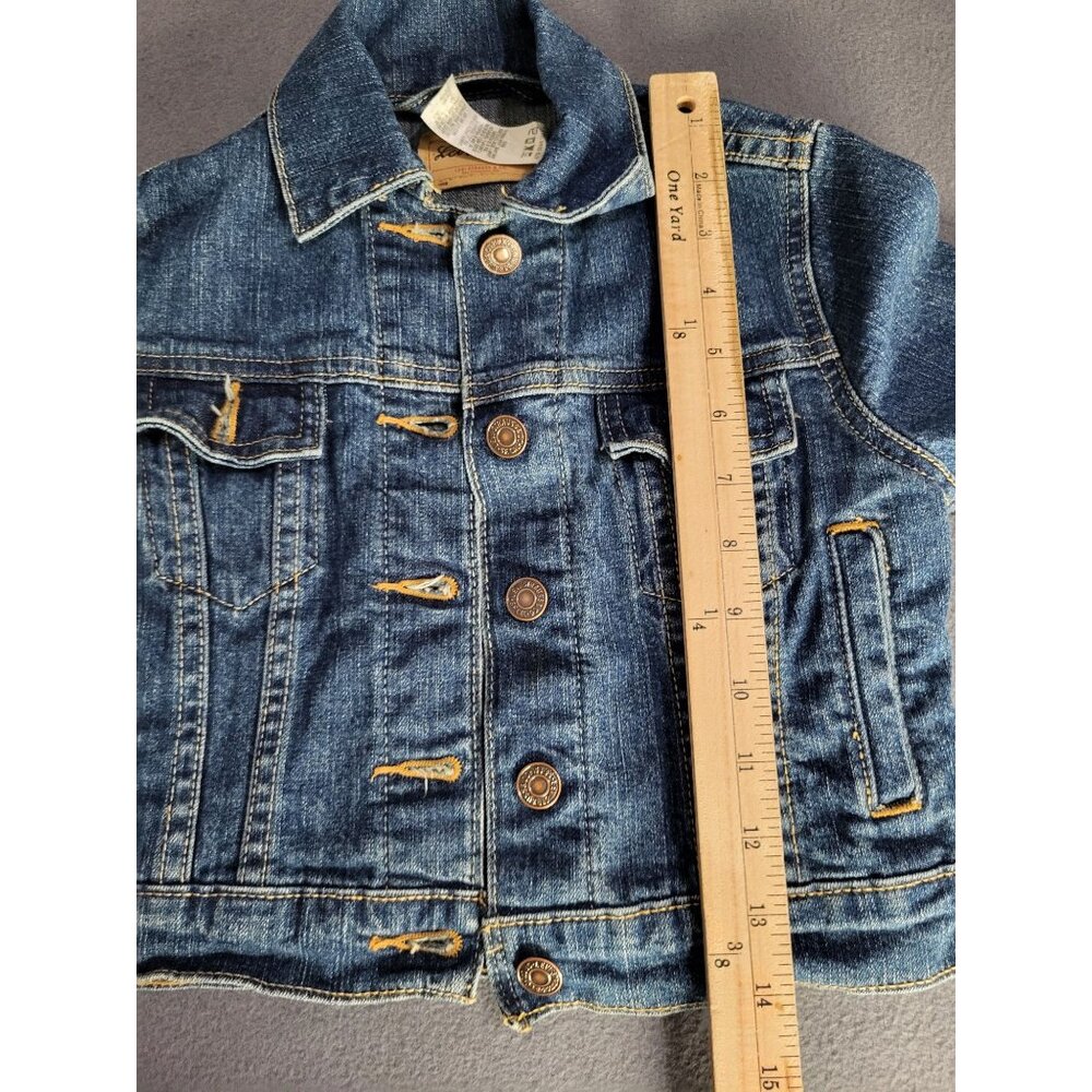 Levi Strauss Toddler Kids SZ S Trucker Denim  Jean Jacket VTG 2004 y2k Button Up - Picture 4 of 7
